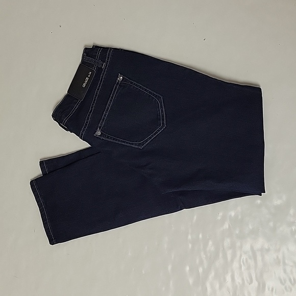 Grace in LA sz 30 mid rise skinny jeans. Rhinestone rivets - Picture 1 of 6